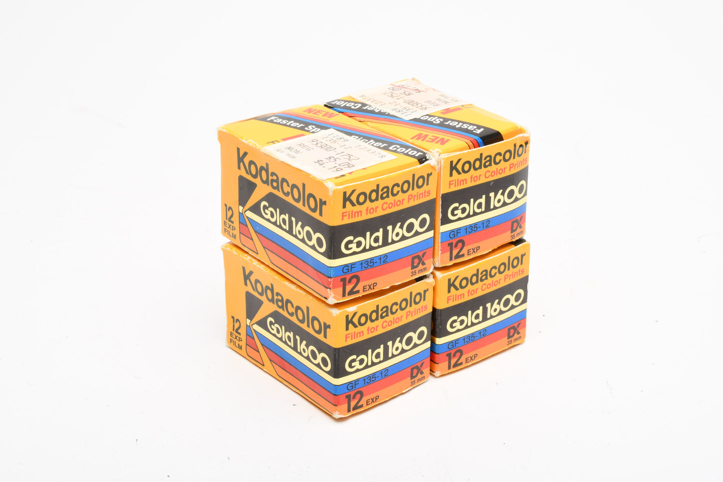 4X Kodak Gold 1600ASA 12exp. GF135-12 Expired 09/90