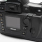 Nikon D70 DSLR body w/batt, charger, strap, Only 4308 Acts, Tested