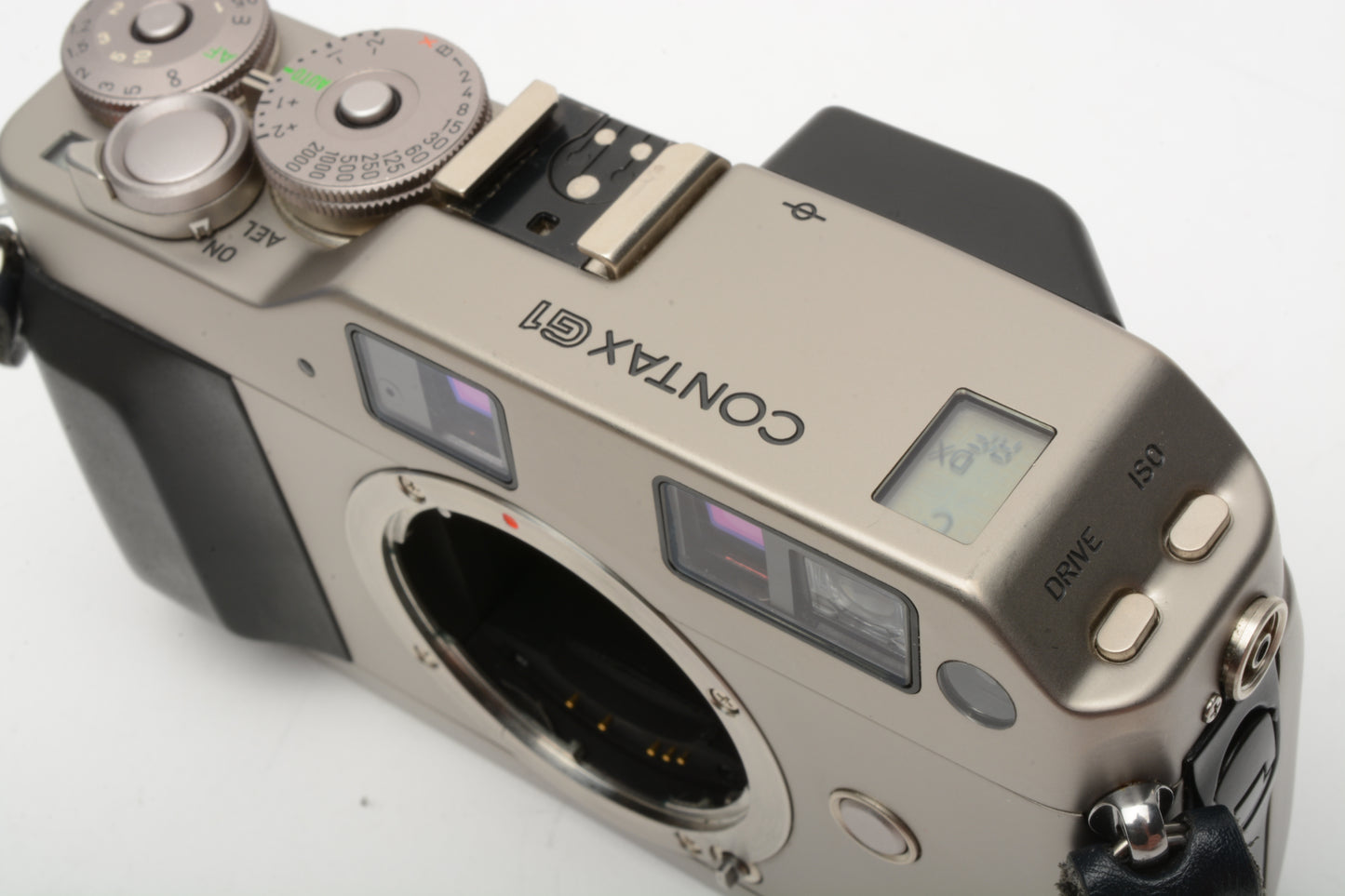 Contax G1 35mm Rangefinder camera, Clean, w/Strap and cap, tested, great!