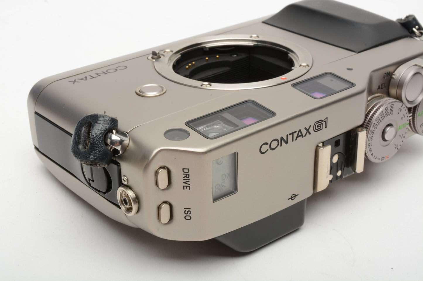 Contax G1 35mm Rangefinder camera, Clean, w/Strap and cap, tested, great!