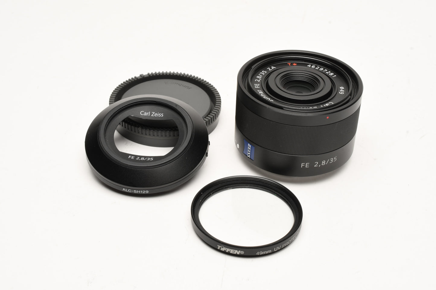 Sony Sonnar T* FE 35mm f2.8 ZA Carl Zeiss Lens for Sony E Mount, Caps+Hood