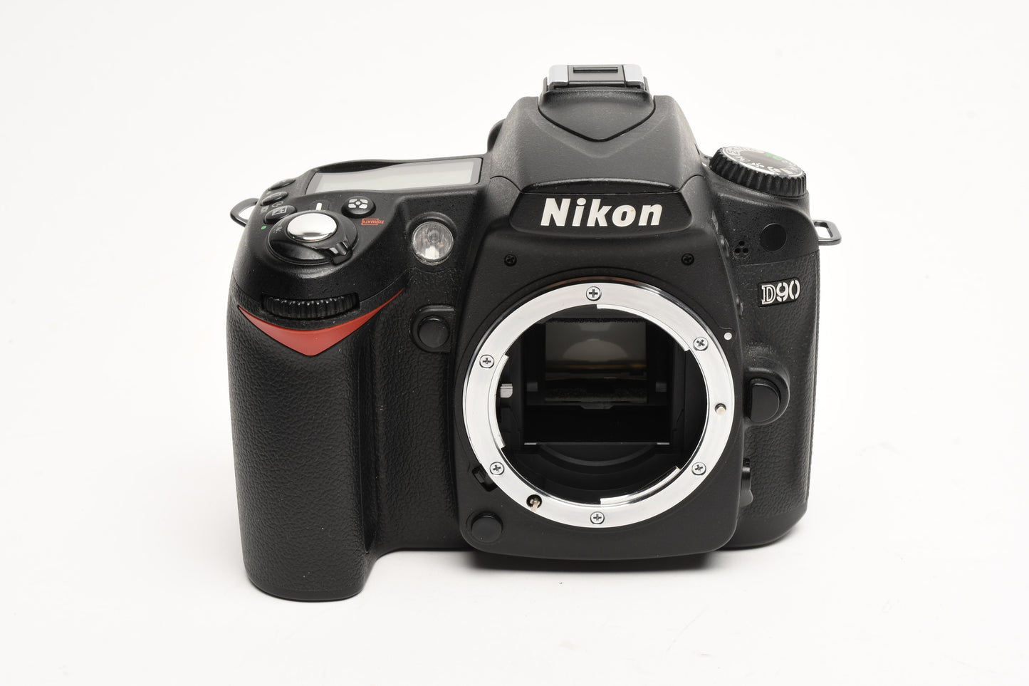 Nikon D90 DSLR body, batt, charger, strap, Only 9701 Acts, very clean,+Book