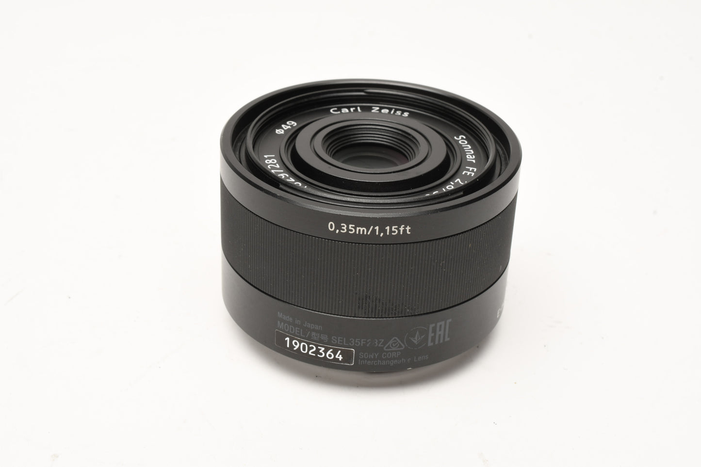 Sony Sonnar T* FE 35mm f2.8 ZA Carl Zeiss Lens for Sony E Mount, Caps+Hood