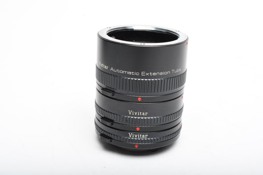Vivitar AT-21 Automatic Extension Tube (12mm, 20mm, 36mm) Olympus OM Mount