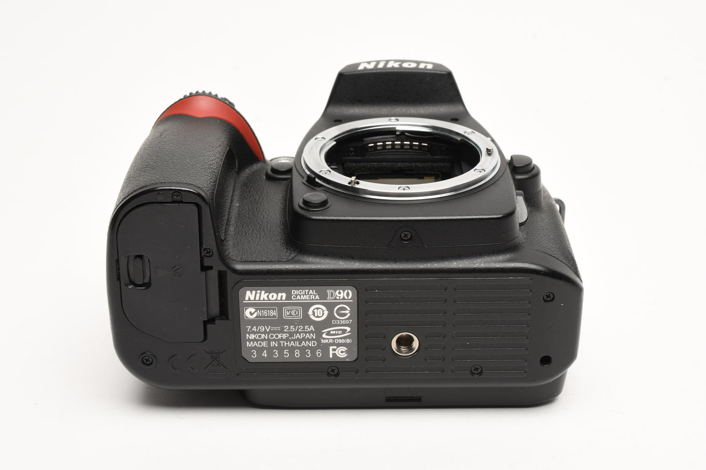 Nikon D90 DSLR body, batt, charger, strap, Only 9701 Acts, very clean,+Book