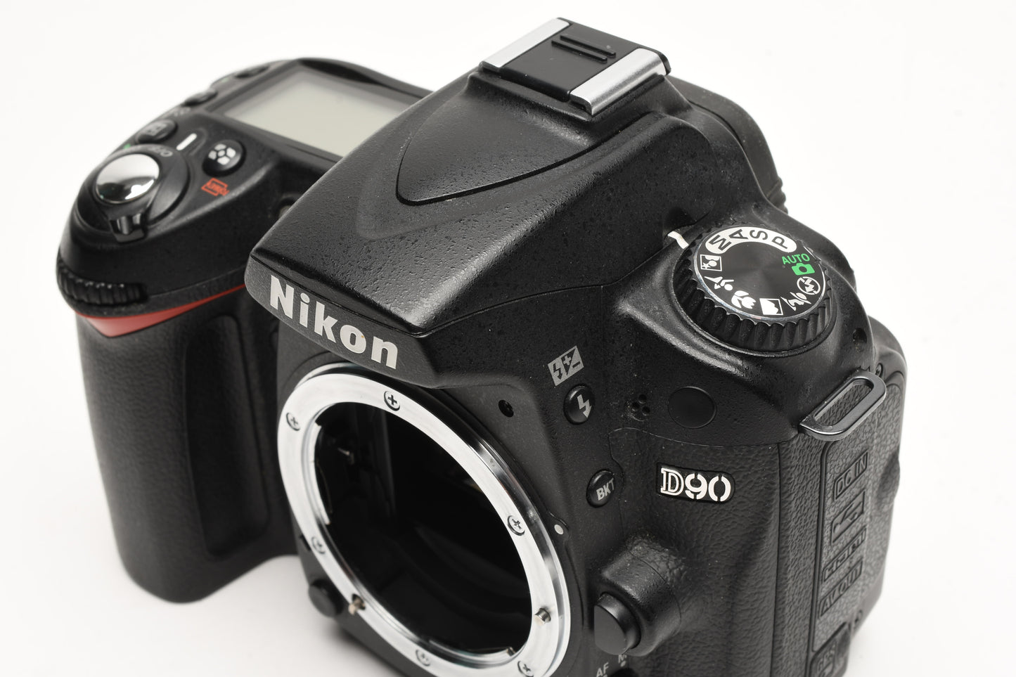 Nikon D90 DSLR body, batt, charger, strap, Only 9701 Acts, very clean,+Book