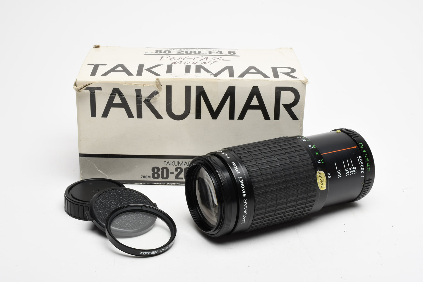 Pentax Takumar 80-200mm f4.5 zoom lens PK Mount, UV, Nice, Boxed