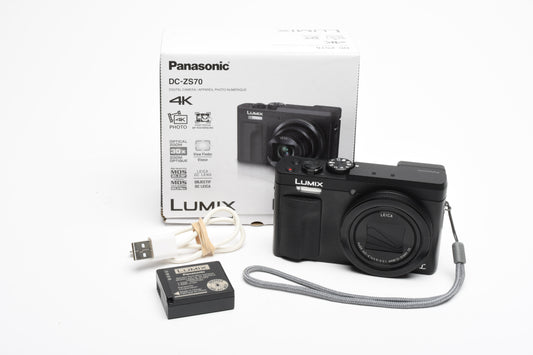 Panasonic Lumix DC-ZS70 20.3MP Digital Point&Shoot, Tested, Great! Clean