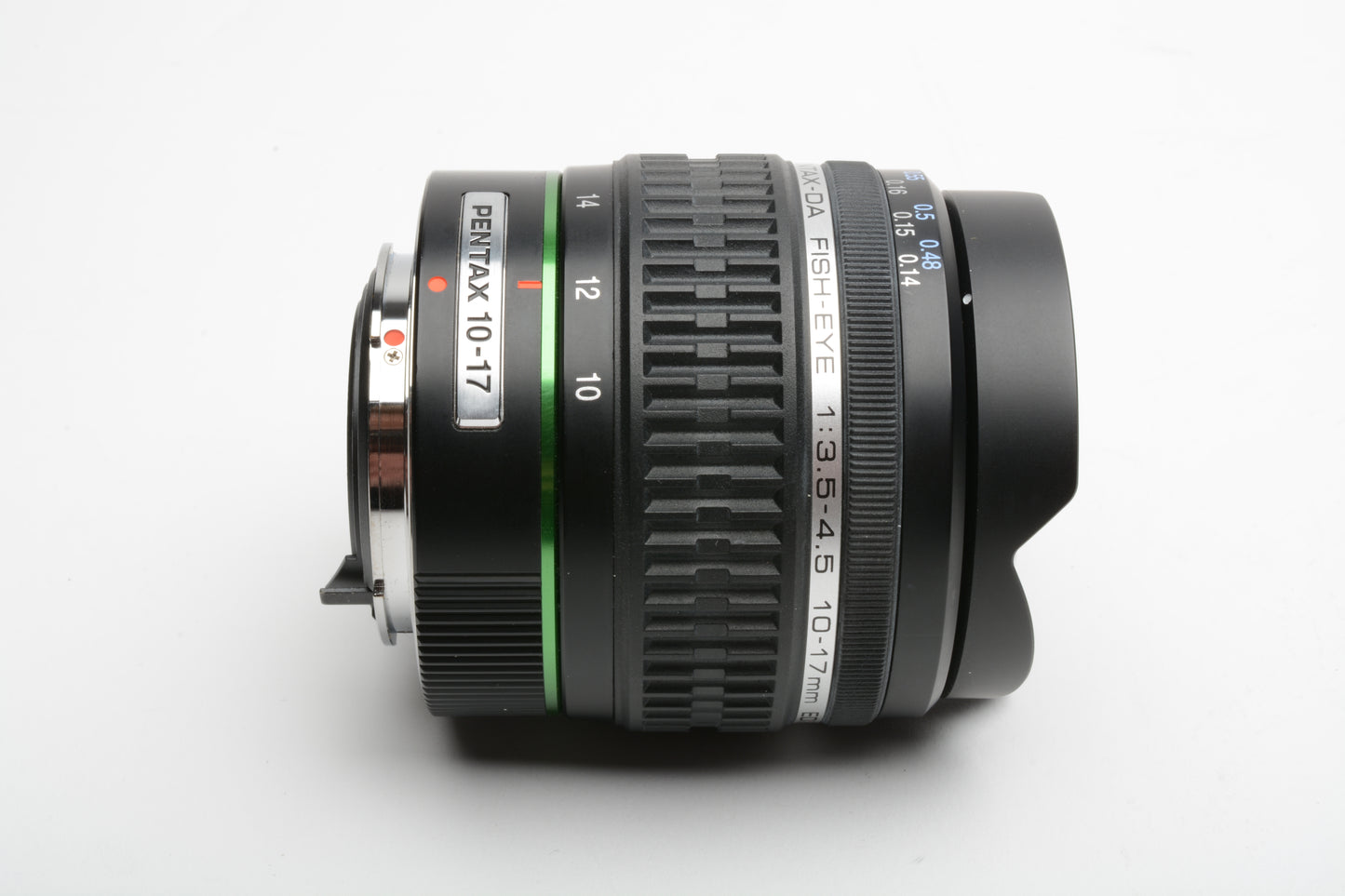 SMC Pentax DA 10-17mm f3.5-4.5 ED IF Fisheye zoom lens, caps, Mint