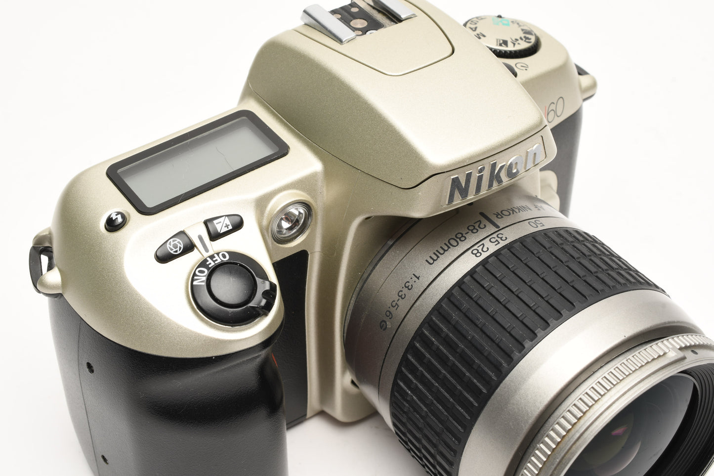 Nikon N60 35mm SLR w/28-80mm f3.3-5.6G, Very clean & Tested +Strap, Manual