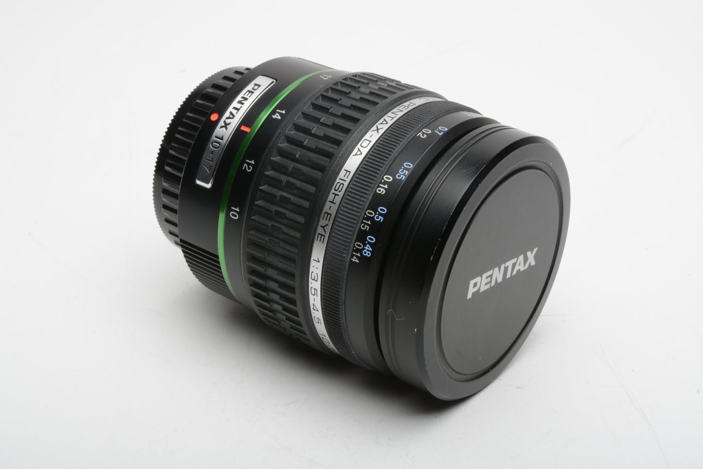 SMC Pentax DA 10-17mm f3.5-4.5 ED IF Fisheye zoom lens, caps, Mint