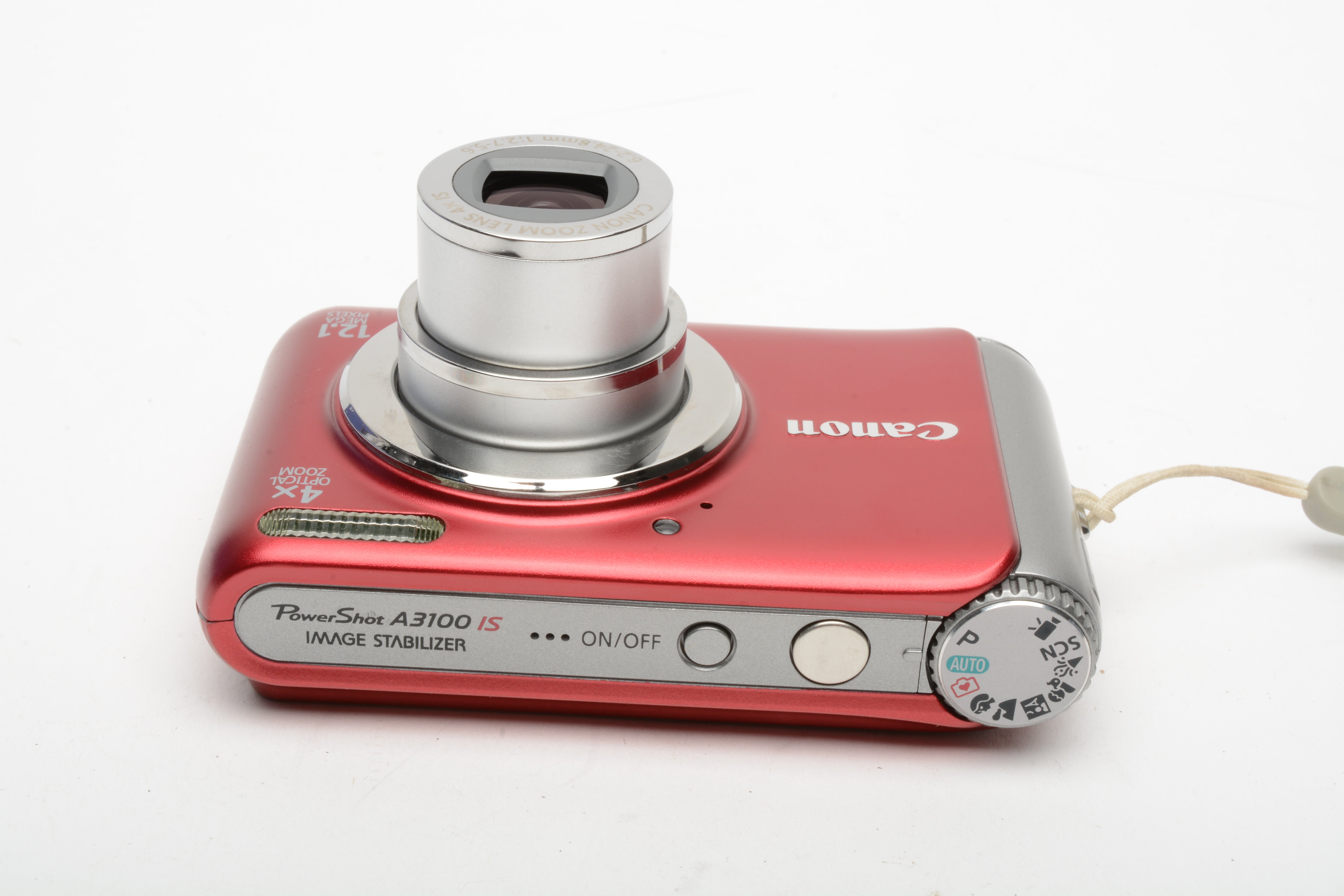 Canon Powershot A3100IS 12.1MP Digital Point&Shoot, case, manuals