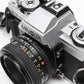 Minolta XG-M 35mm SLR w/50mm f1.7 lens, strap, cap, manuals, New seals, tested
