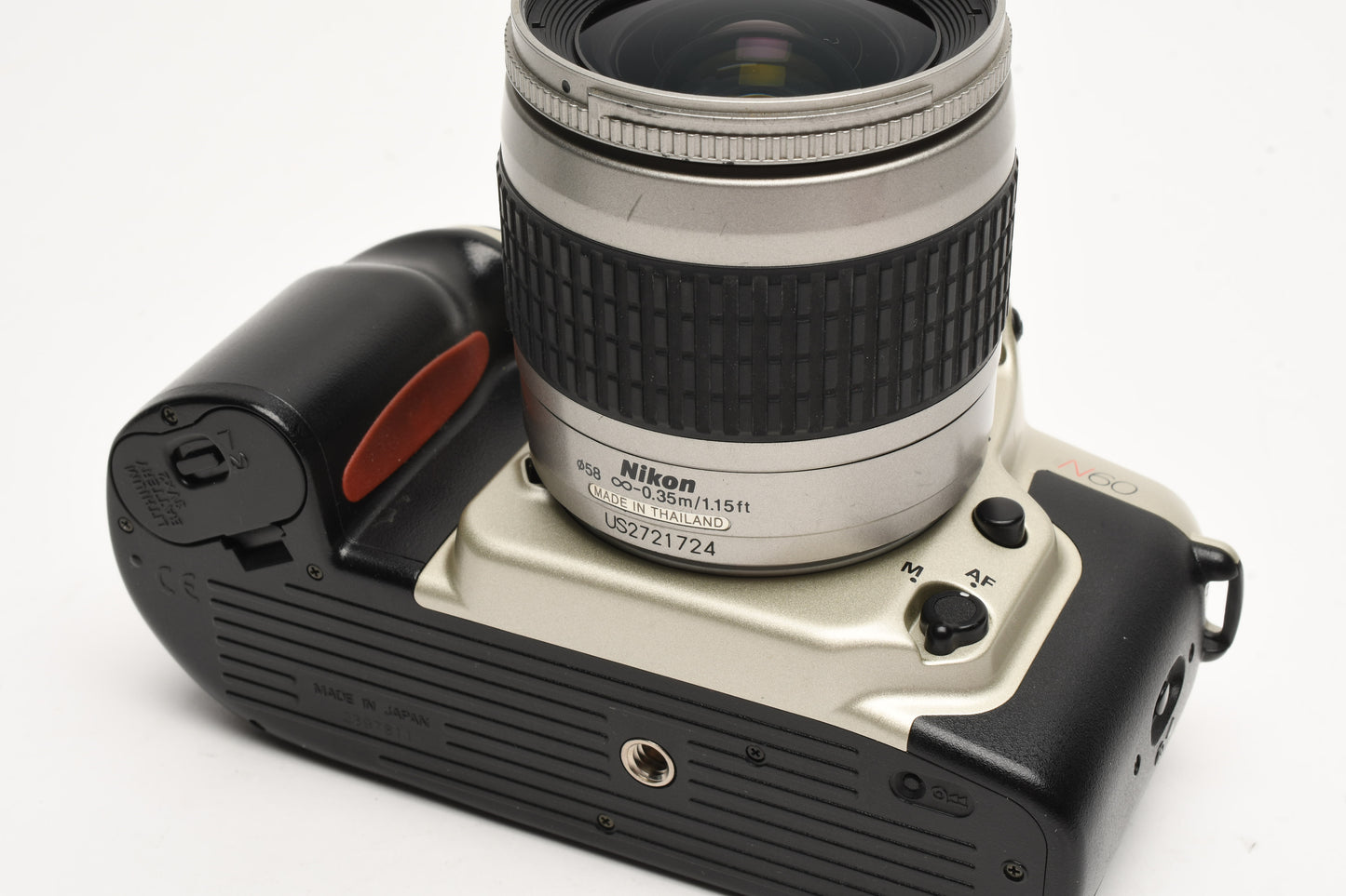 Nikon N60 35mm SLR w/28-80mm f3.3-5.6G, Very clean & Tested +Strap, Manual