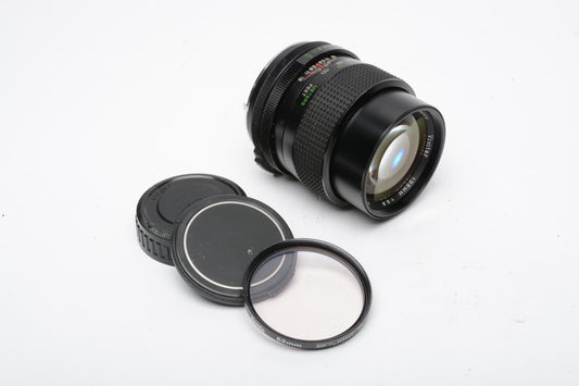 Vivitar 135mm f2.8 Portrait lens for Pentax PK Mount, Caps + UV filter