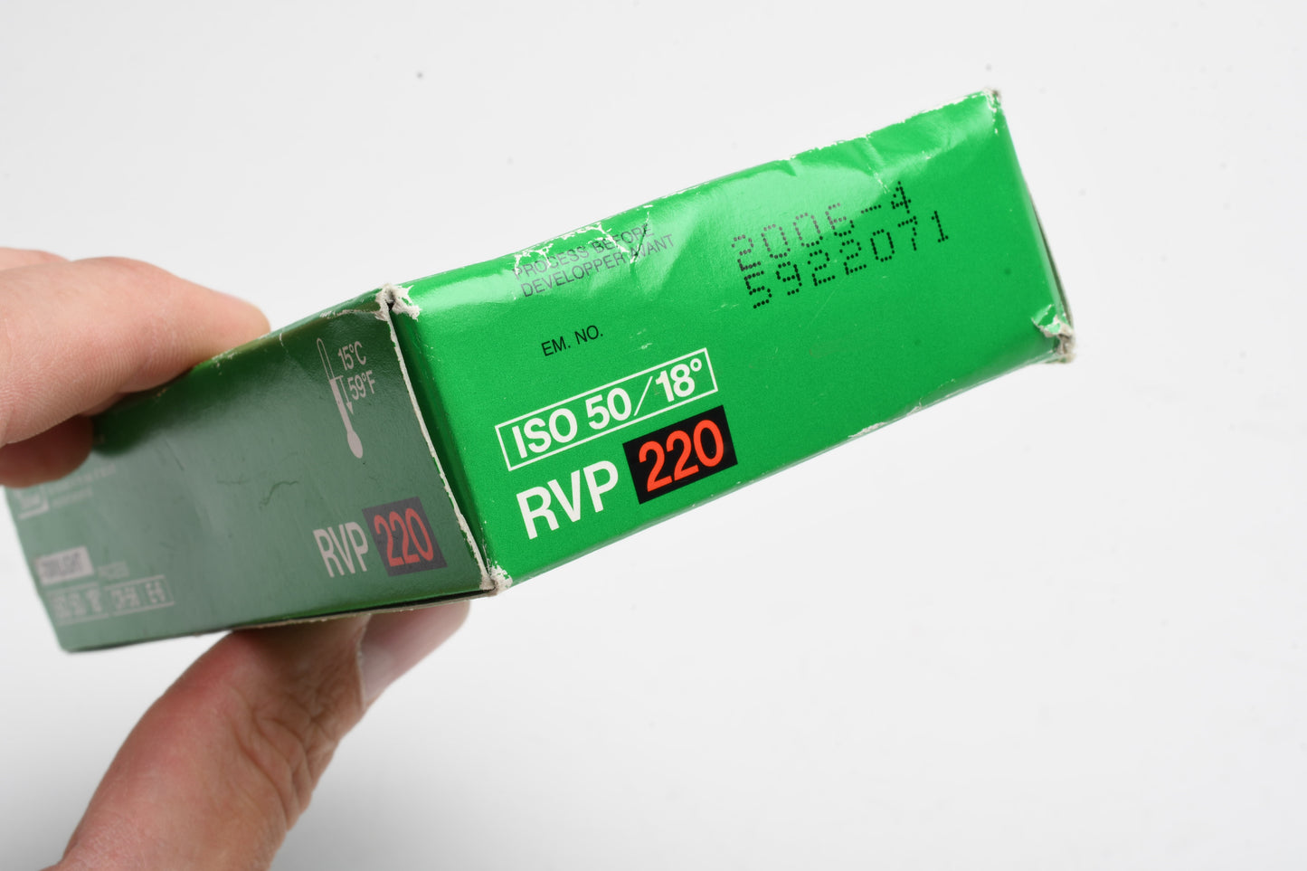 5X Fujichrome Velvia RVP 220 ISO 50 Film, Expired 4/2006