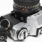 Minolta XG-M 35mm SLR w/50mm f1.7 lens, strap, cap, manuals, New seals, tested