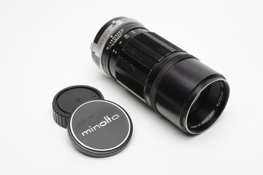 Minolta MC Tele Rokkor PE 200mm f4.5 Telephoto lens