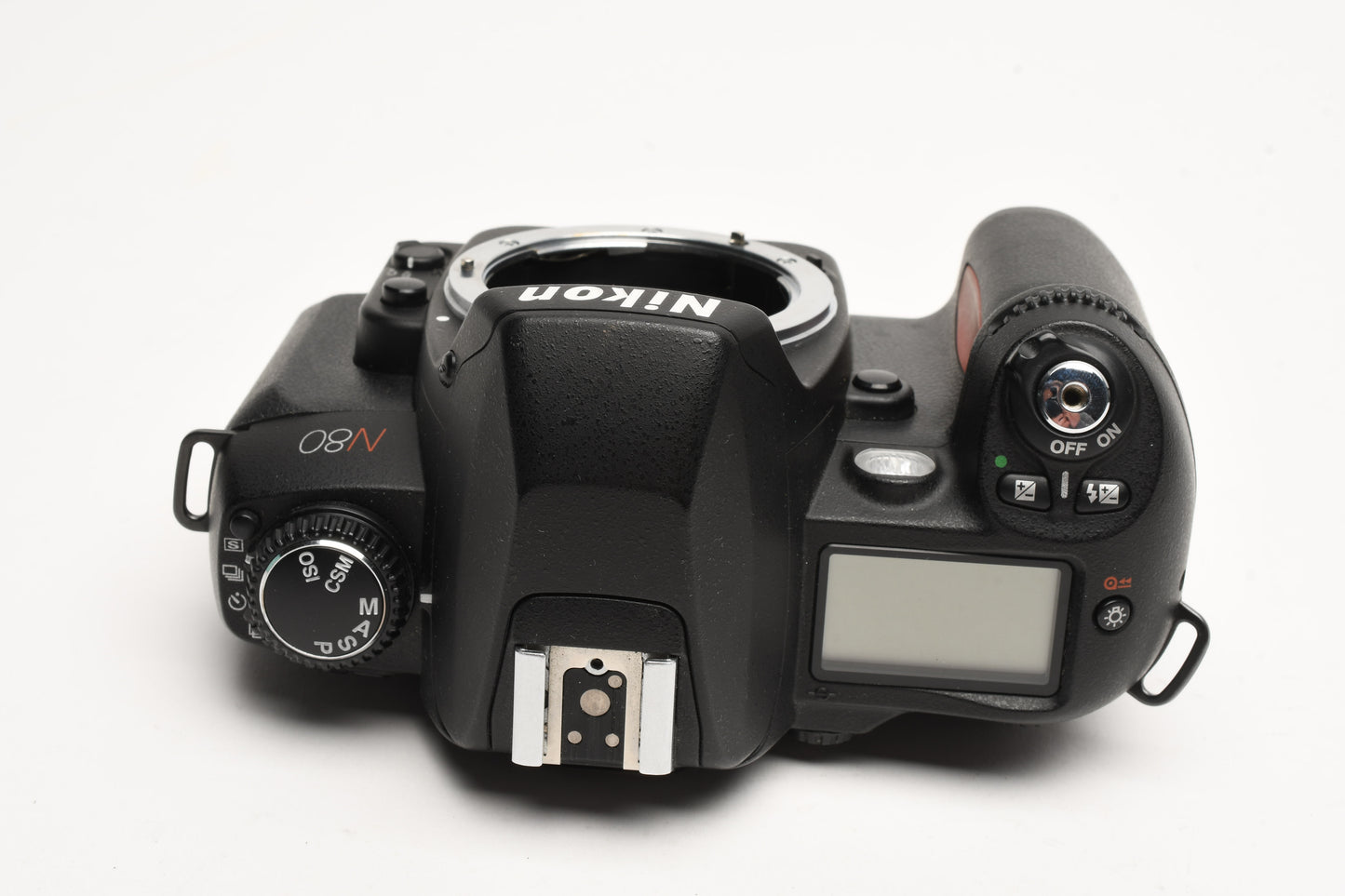 Nikon N80 35mm SLR body, cap, strap, book, tested, works great!