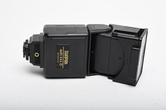 Sunpak Auto 444D w/Olympus OT-1D TTL module for OM2, 2n 1n, 10 cameras