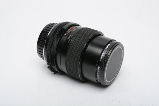 Vivitar 135mm f2.8 Portrait lens for Pentax PK Mount, Caps + UV filter