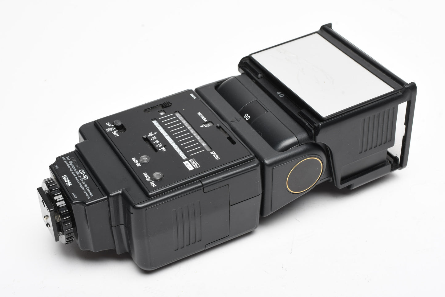 Sunpak Auto 444D w/Olympus OT-1D TTL module for OM2, 2n 1n, 10 cameras