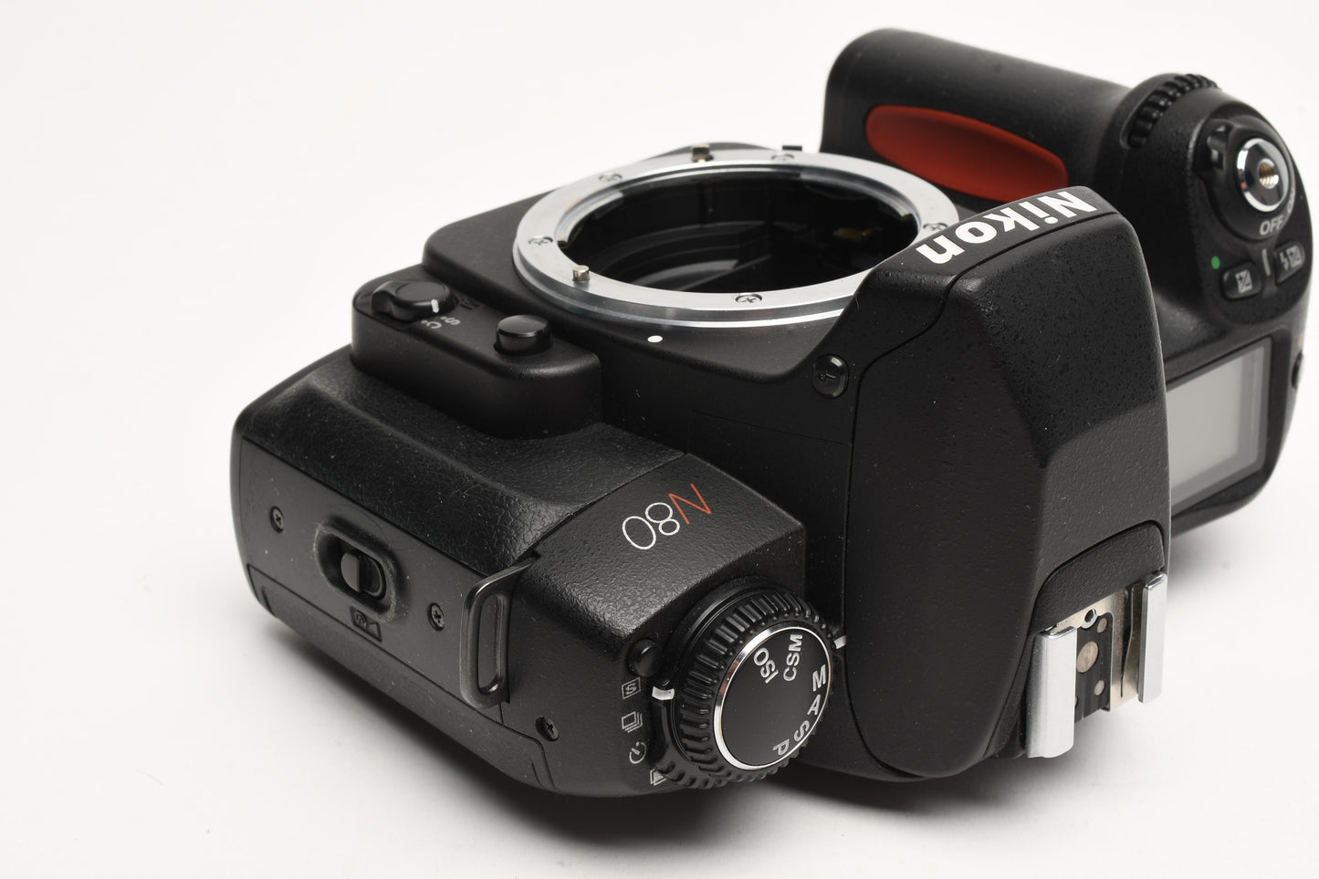 Nikon N80 35mm SLR body, cap, strap, book, tested, works great!