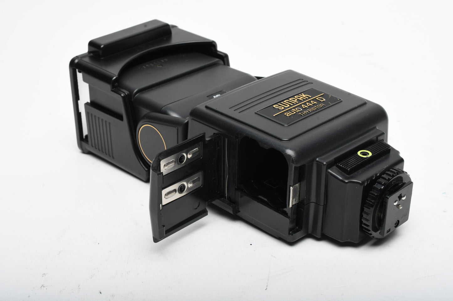 Sunpak Auto 444D w/Olympus OT-1D TTL module for OM2, 2n 1n, 10 cameras