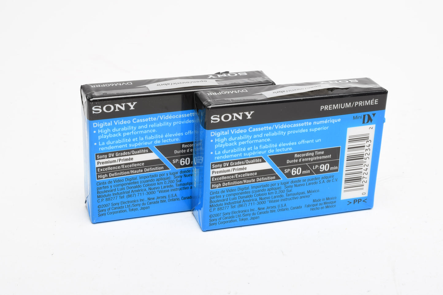 2X Sony DVM60PRR MINI DV Digital Video Cassettes (2X DVM60) Premium Grade New