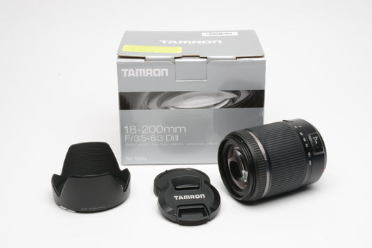 Tamron AF 18-200mm F3.5-6.3 XR Di II LD Aspherical IF macro Lens B018S, Sony A, USA