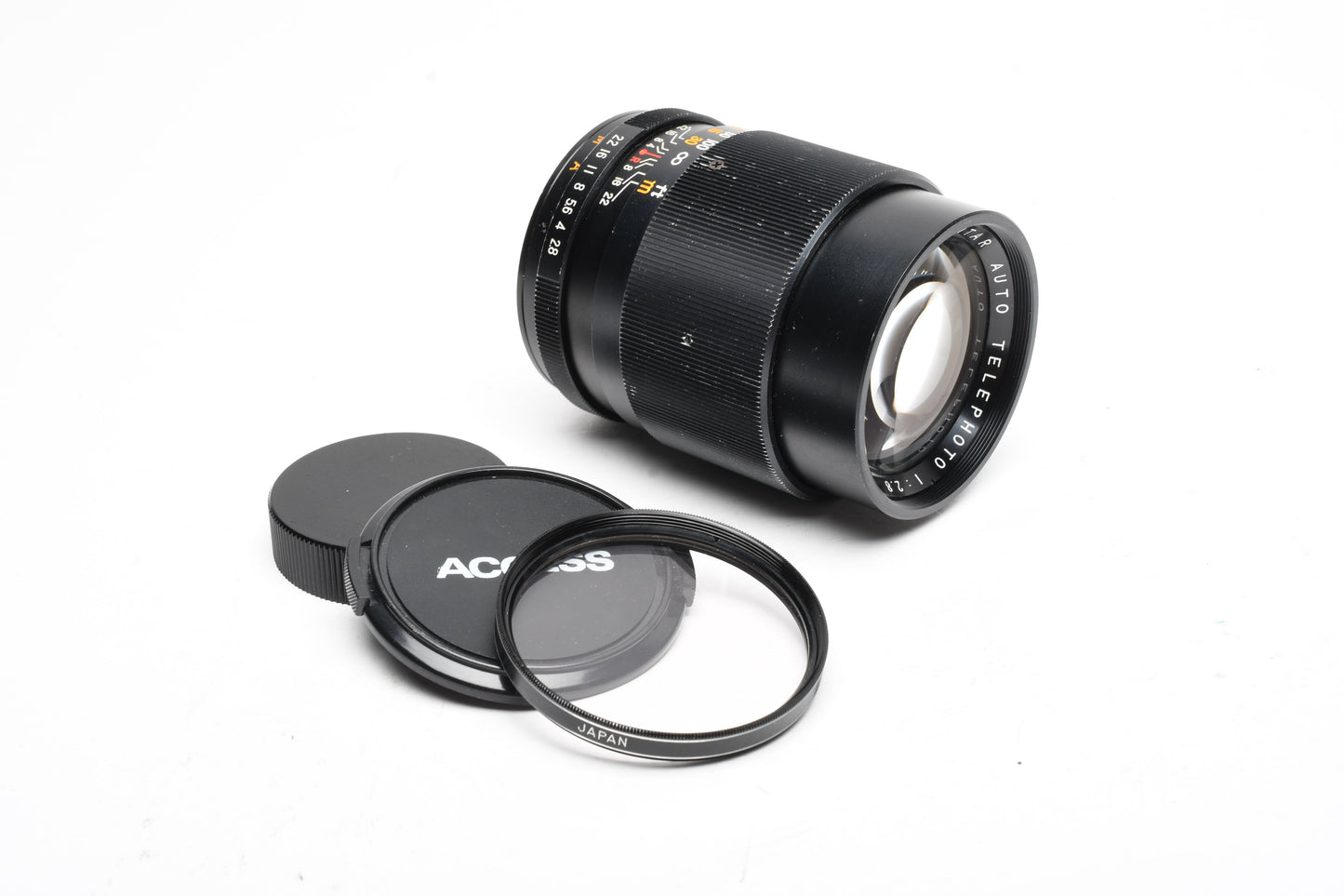 Suntar 135mm f2.8 Prime Portrait lens, M42 Mount, Caps+Sky, Good!