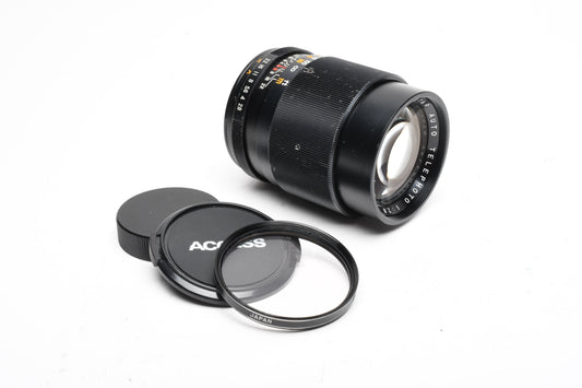 Suntar 135mm f2.8 Prime Portrait lens, M42 Mount, Caps+Sky, Good!