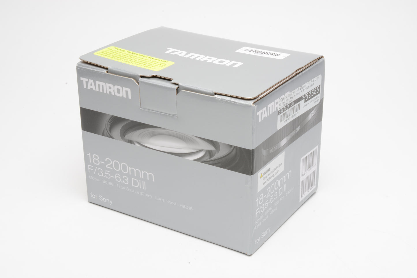 Tamron AF 18-200mm F3.5-6.3 XR Di II LD Aspherical IF macro Lens B018S Boxed, USA