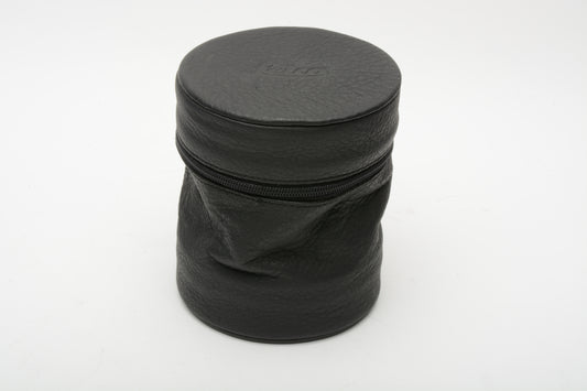 Leica Black Soft Leather Zipper Lens Case (H-4" Dia-3.5") for M Prime lenses