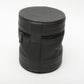 Leica Black Soft Leather Zipper Lens Case (H-4" Dia-3.5") for M Prime lenses