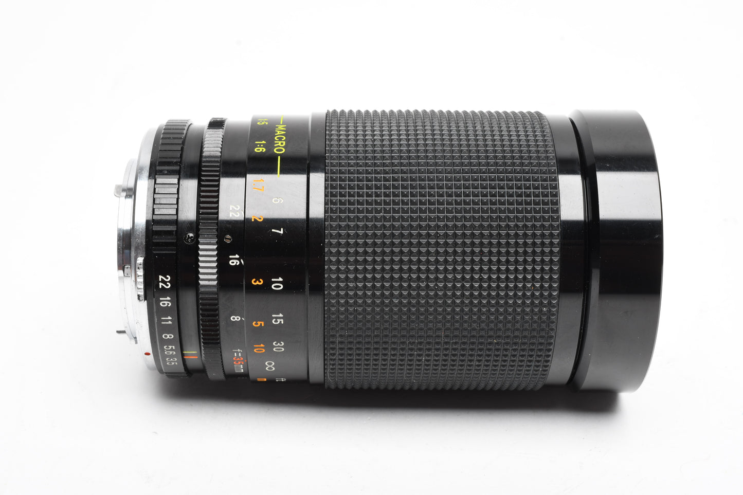 Rokinon 35-200mm f4 Macro zoom lens for Olympus OM, UV, Caps, Great!