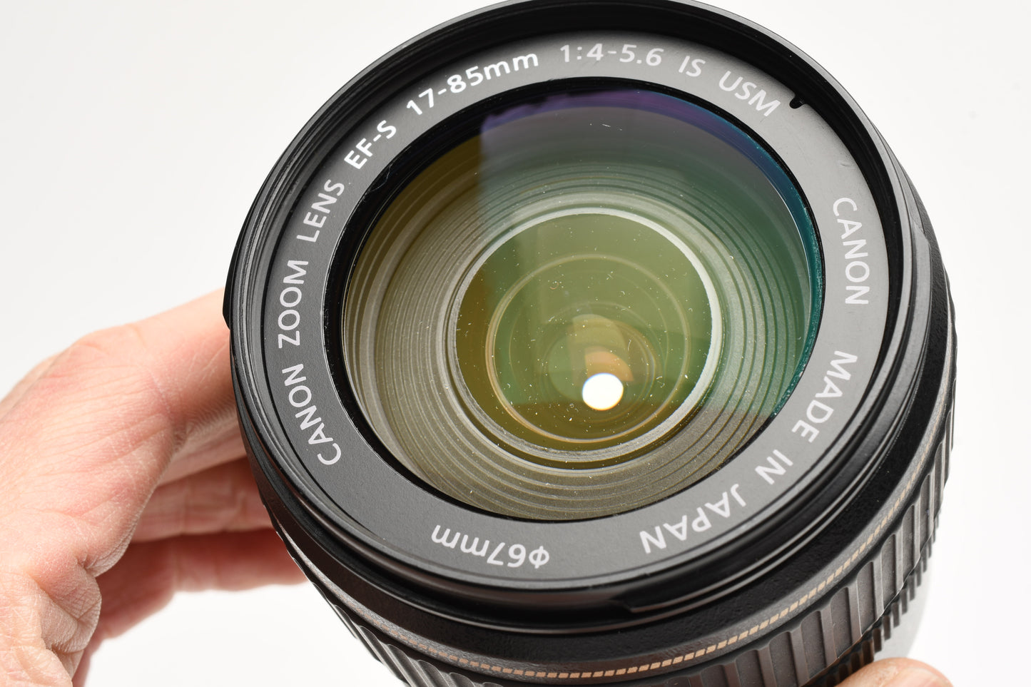 Canon EFS 17-85mm f4-5.6 IS USM Lens + Caps, *Dust *MF Only *Parts/Repair