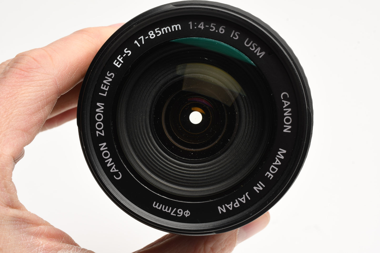 Canon EFS 17-85mm f4-5.6 IS USM Lens + Caps, *Dust *MF Only *Parts/Repair