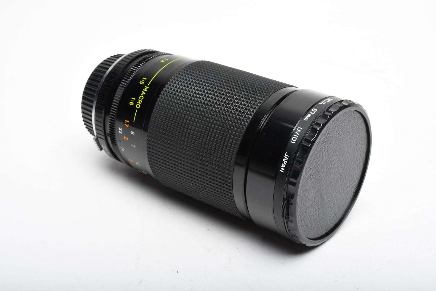 Rokinon 35-200mm f4 Macro zoom lens for Olympus OM, UV, Caps, Great!