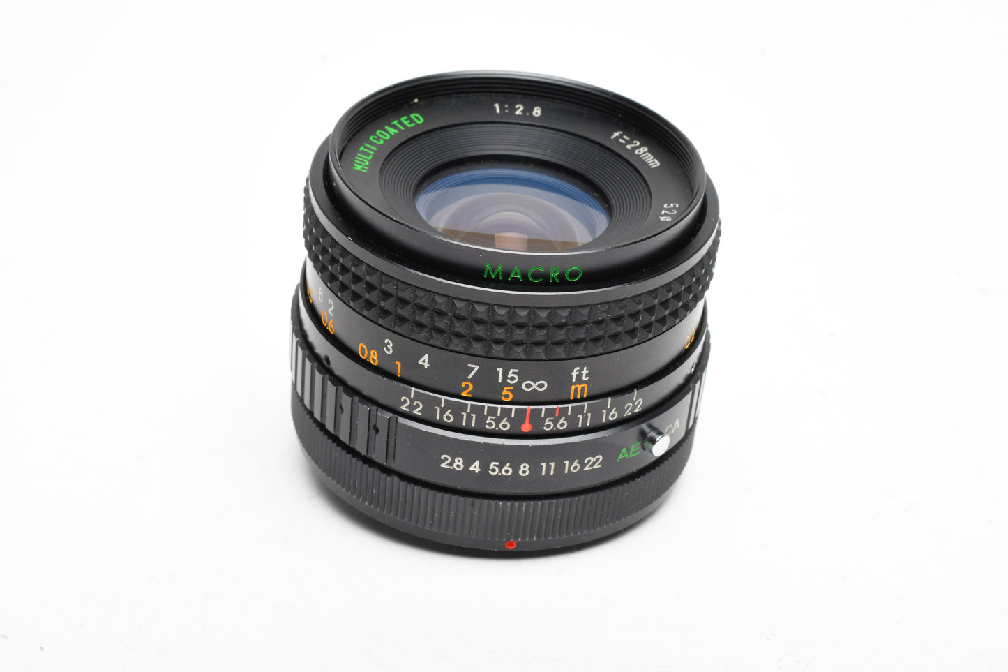 Sears 28mm f2.8 wide angle lens for Canon FD Mount w/1:4 macro, Good!