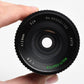 Sears 28mm f2.8 wide angle lens for Canon FD Mount w/1:4 macro, Good!