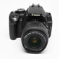 Canon Digital Rebel XT 8MP DSLR w/18-55mm F3.5-5.6 II, Case, Tested, Clean