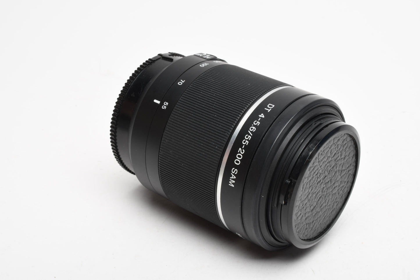 Sony 55-200mm f4-5.6 DT SAM Version 2 lens, caps, Good!