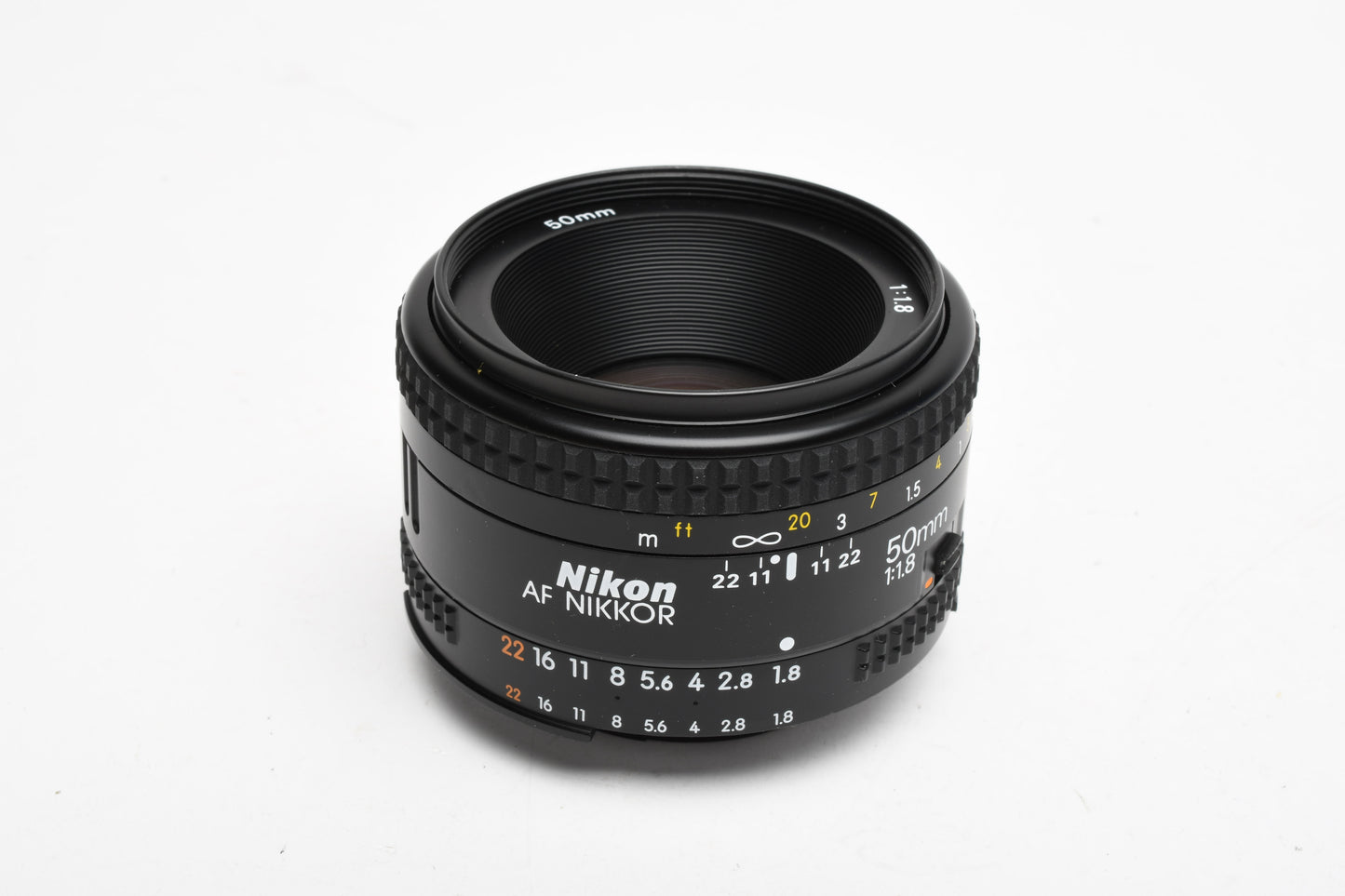 Nikon Nikkor AF 50mm f1.8 Prime lens, caps+UV filter
