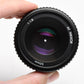 Nikon Nikkor AF 50mm f1.8 Prime lens, caps+UV filter