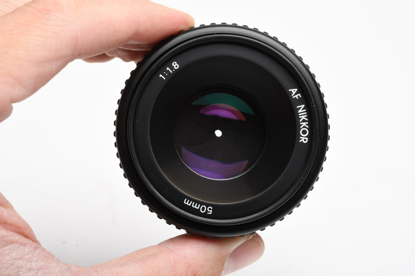 Nikon Nikkor AF 50mm f1.8 Prime lens, caps+UV filter
