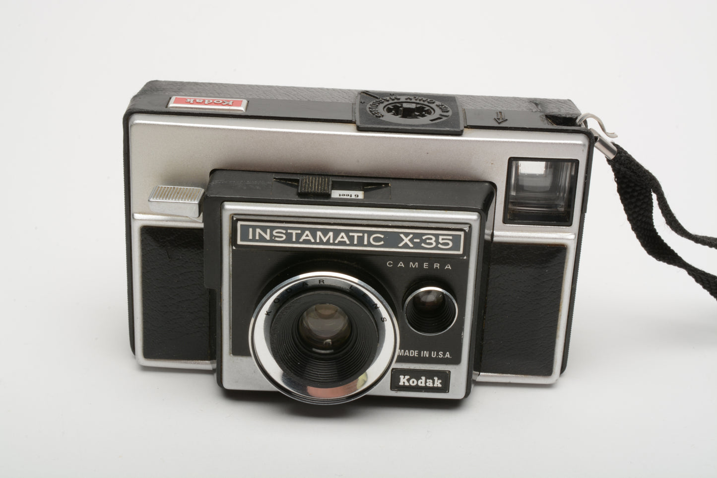 Kodak Instamatic X-35 w/Fitted case, nice, works (126 Format)