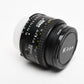Nikon Nikkor AF 50mm f1.8 Prime lens, caps+UV filter