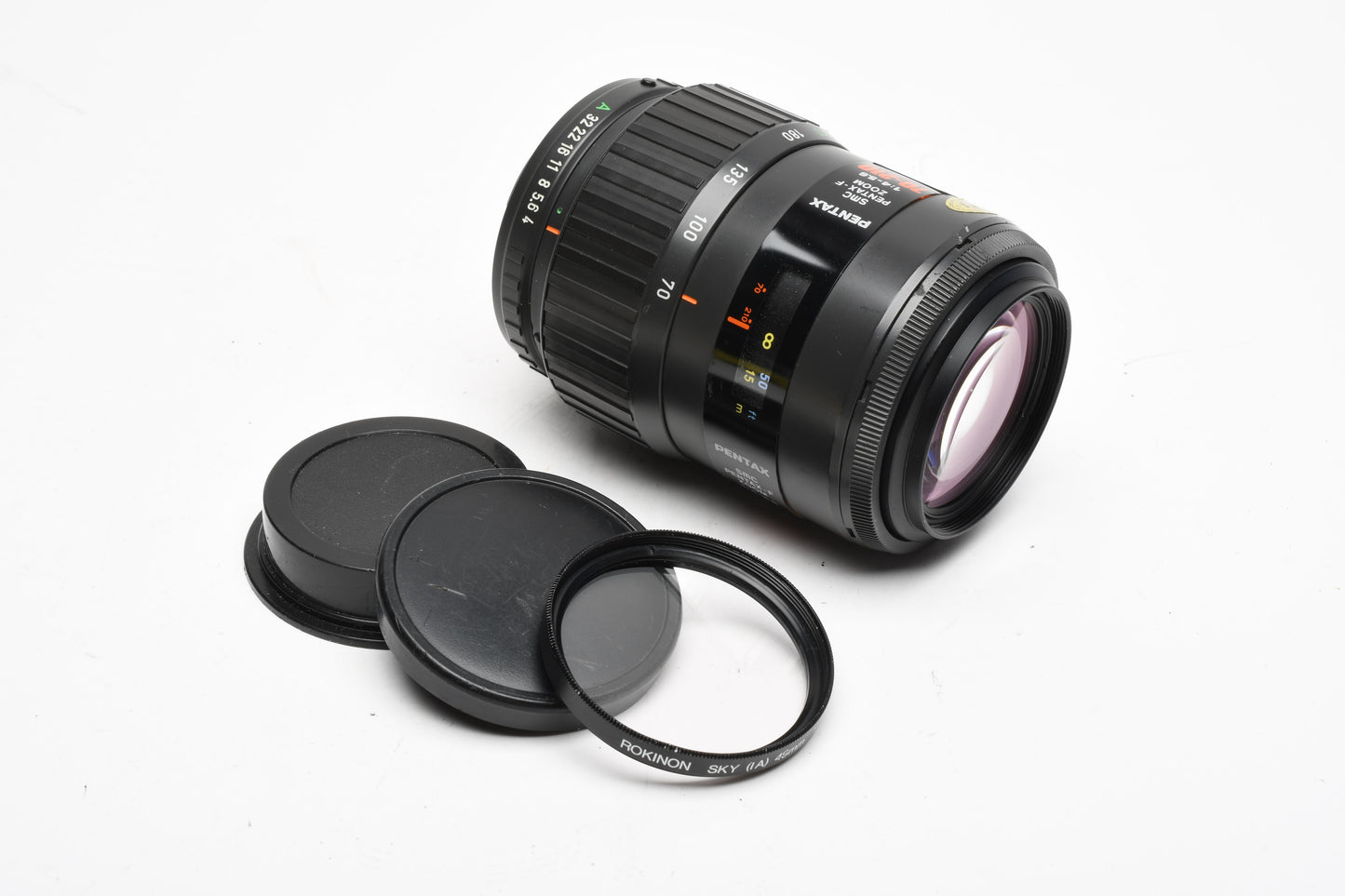 Pentax-F SMC 70-210mm f4-5.6 AF zoom lens, caps, Sky, Good, *Read
