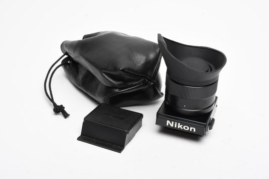 Nikon DW-4 6x High Magnification Waist Level ViewFinder Nikon F3 w/caps, Pouch